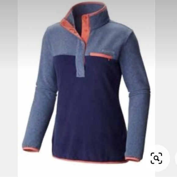 Columbia Mountain Side 1/2 Snap Pullover Fleece Jacket - Small - Picture 1 of 8